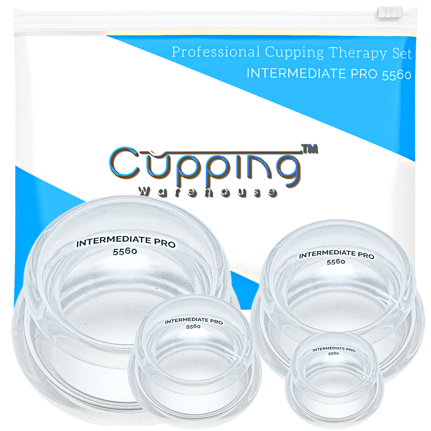 10 Sets of Supreme Intermediate PRO 5560- Beginner Soft Silicone Cupping Therapy Cups