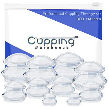 10 Sets of Supreme DEEP PRO 6065 Advanced Harder Silicone Cupping Therapy Sets