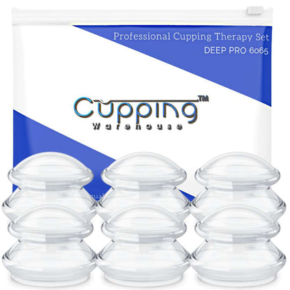 10 Sets of Supreme DEEP PRO 6065 Advanced Harder Silicone Cupping Therapy Sets