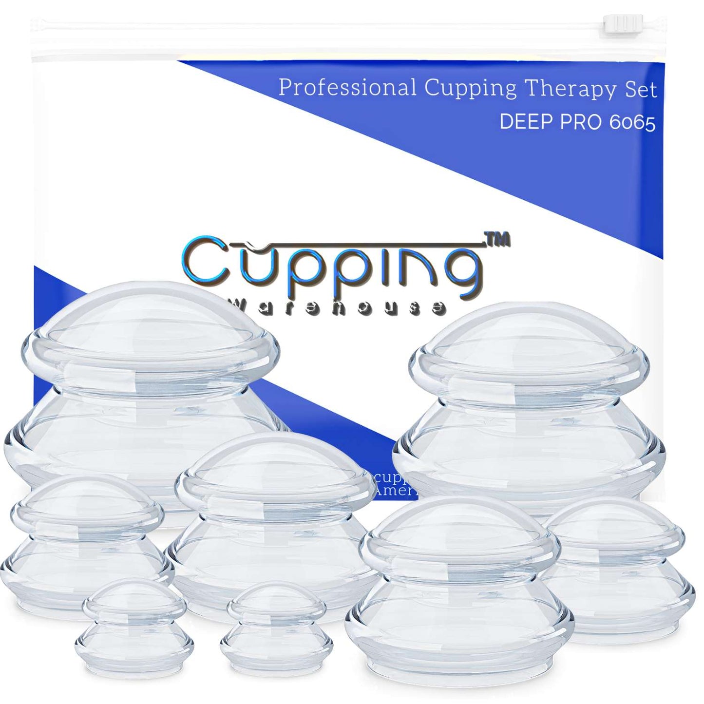 10 Sets of Supreme DEEP PRO 6065 Advanced Harder Silicone Cupping Therapy Sets