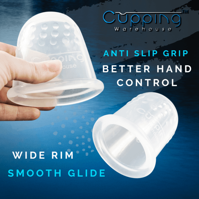 Cupping Warehouse Ultimate Chinese 36 Cup Set (20 Poly CupsTM Stronger PlasticPolycarbonate, 8 Supreme Deep PRO 6065 & 8 Grip PRO 6570 Silicone Cupping Therapy Sets