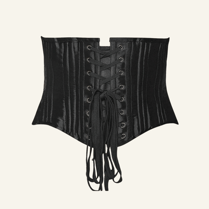 24-Steel-Bones Classic Cotton Corset Heavy Duty Waist Trainer