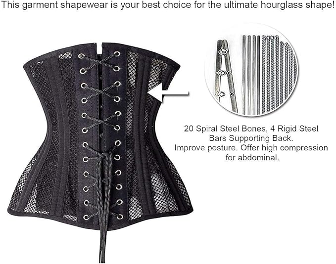 Longline 24-Steel-Bones Heavy Duty Cincher Weight Loss Corset