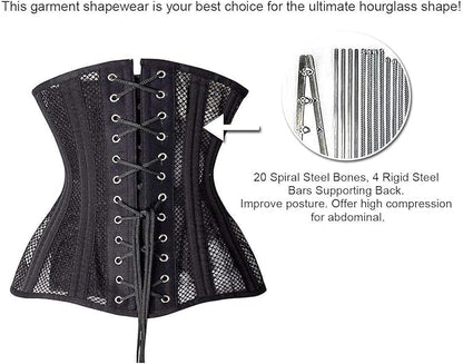 Longline 24-Steel-Bones Heavy Duty Cincher Weight Loss Corset