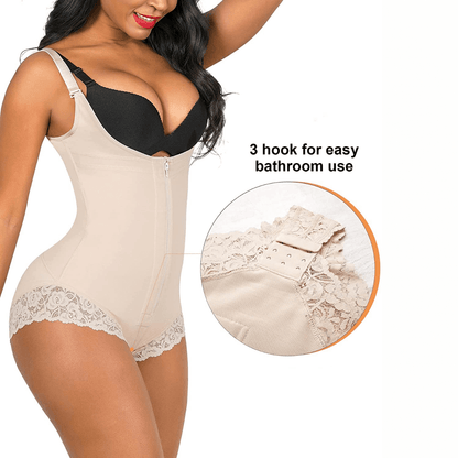 Colombian Firm Tummy Control Faja with Zip & Hooks