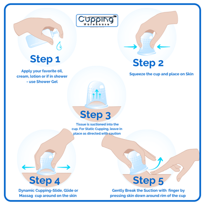 Cupping Warehouse Ultimate Chinese 36 Cup Set (20 Poly CupsTM Stronger PlasticPolycarbonate, 8 Supreme Deep PRO 6065 & 8 Grip PRO 6570 Silicone Cupping Therapy Sets